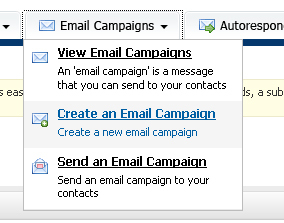 Creare Email Campaign Creare Email Campaign