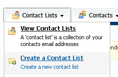 Create Contact List Create Contact List