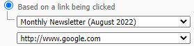 Activate Trigger Based on Link Being Clicked