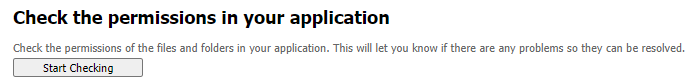 checking permissions