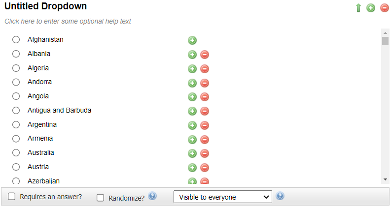 Country List Example