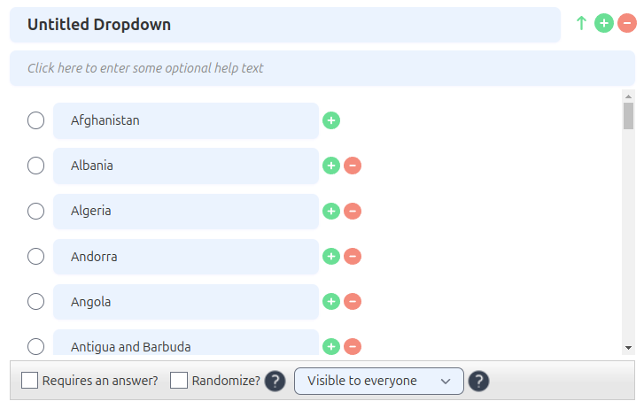 Country List Example