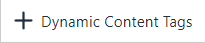 Dynamic Content Tags