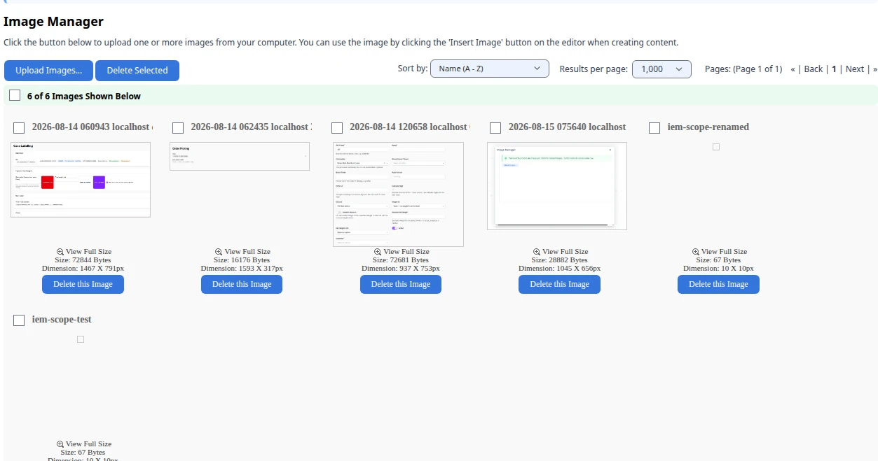 Image Manager Image Manager