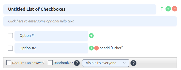 Checkboxes Example