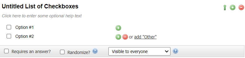 Checkboxes Example