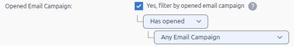 Searching Contacts: Filter By Opened Email