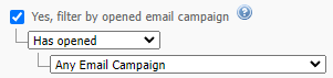 Searching Contacts: Filter By Opened Email