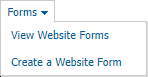 the forms menu