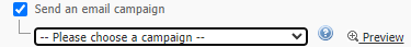 When Triggered: Send Email Campaign